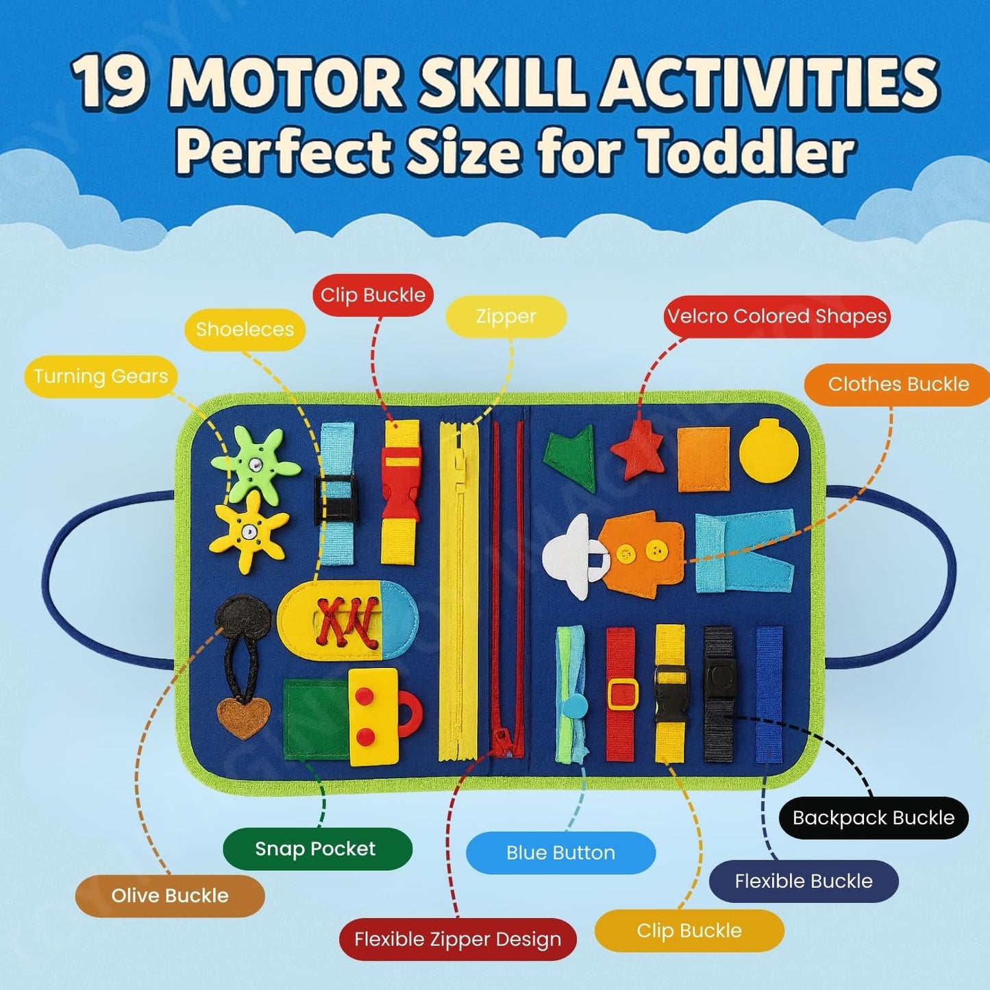 Myemind™ Montessori Busy Board