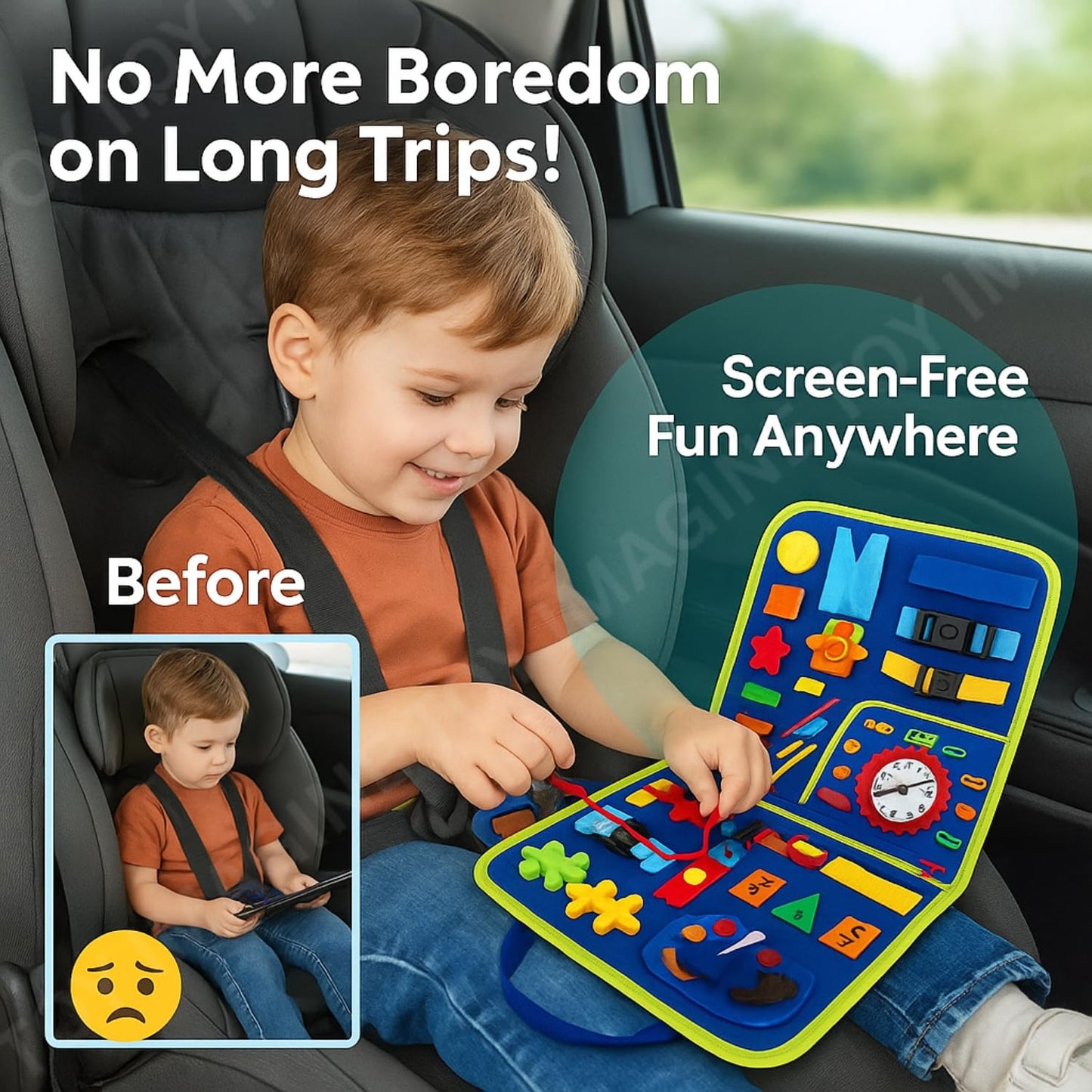 Myemind™ Montessori Busy Board